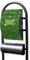Banjado® Stand Briefkasten in Hammerschlag-Optik in Größe 150x47x22cm mit Motiv WT Grüne Blätter - Briefkasten mit Standfuß/Postkasten freistehend als Standbriefkasten mit Zeitungsfach