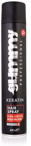 Gummy Professional Haarspray 400 ml – Ultra starker Halt & schnelltrocknend – alkoholfrei mit Provitamin B5 – Frizz Kontrolle & Volumen für Männer & Frauen