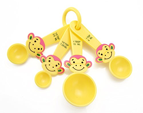 Eddingtons cheeky monkey set of 4 measuring spoons