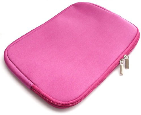 Emartbuy Hot Pink 13-15 Inch Water Resistant Neoprene Soft Zip Case Cover Sleeve & Zip Compatible with Laptops Listed Below