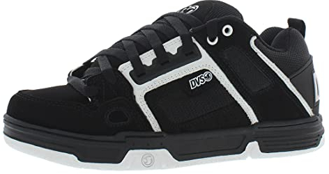 DVS Herren Comanche Skate-Schuh, Schwarz Weiß, 47 EU
