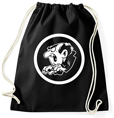 STYLETEX23 Gargamel Turnbeutel Sportbeutel, schwarz