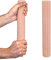 CanDo Hand- und Fingertrainer Twist-n-Bend, Flexibler Übungsstab, Trainingsstab, beige (sehr sehr leicht) 10-1510