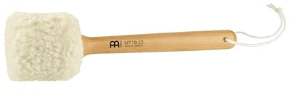 Gong/Tam Tam Mallet Beater with Beech Wood Handle and Soft Fleece Head — MADE IN GERMANY — for Meditation, Sound Healing Therapy and Yoga,2-YEAR WARRANTY