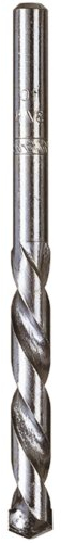 wolfcraft 7708010 1 Foret à Béton, Hm-ct, Ø 8 mm, Longueur de Spirale 80 mm, Longueur Totale 120 mm, Angle de Pointe 130°, Din Iso 5468, Laminé Argent