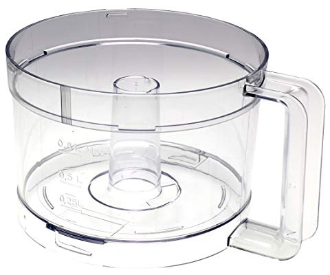 Moulinex Rührschüssel Transparent, Kompatibel mit Moulinex Masterchef MS-5817775, 0 Watt, Spülmaschinenfest, Metall, Kneten, Mischen, Rühren, Schüssel Karaffe klein transparent