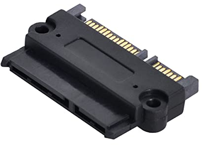 chenyang CY SATA 22Pin 7+15 Male to SATA 22P 7+15 Female 3.5 & 2.5inch Extension Convertor Adapter with Screw Holes