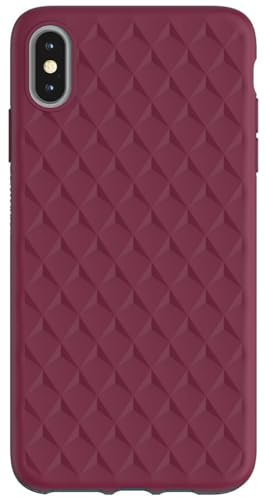 OtterBox Soft Touch Flexible Fashion Case for iPhone Xs Max - CHEVRON SANGRIA (RED PLUM)
