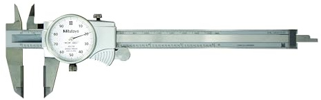 Mitutoyo 505–738 Série 505 Cadran à coulisse, tête en carbure Mâchoires pour OD et mesure d'identité, 0 cm Précision, 0-15,2 cm Gamme