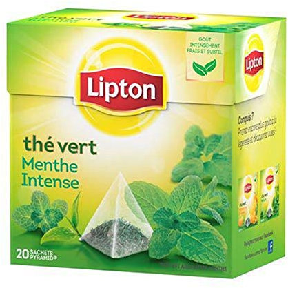 Infusión Lipton Green Tea Intense Mint 20 Sobres