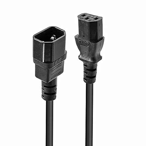 LINDY 30332 Verlängerungskabel Sektor IEC 3 m Schwarz