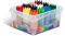 Giotto Cera, Súper Lavables, Diámetro 8.5mm, Schoolpack de Plástico, 12 x 12 Colores Surtidos, 144 unidades