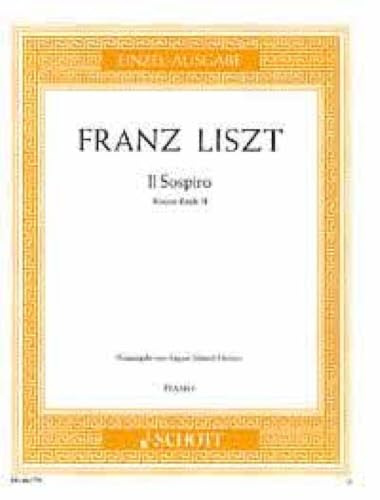 Il Sospiro Etude de Concert No3 - Piano: Concert-Etude III. piano.