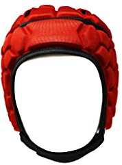 Heat PRO Rugby Helm, Spielhelm Profi, Farbe rot (L)