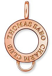 Thomas Sabo Unisex-Charm Club Carrier blank 925 Silber teilvergoldet - X0182-415-12