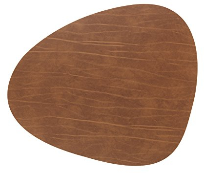 Lind 2 Leder Tischsets/Platzsets Curve Buffalo Nature 35x44 cm