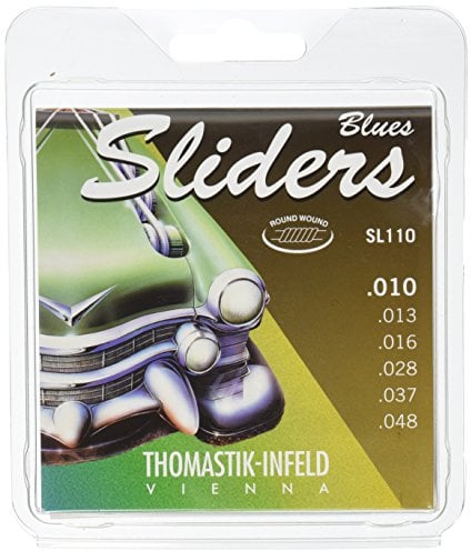 Thomastik Saiten für E-Gitarre Sliders Blues Series Satz SL110 Medium Light .010-.048w