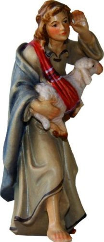 Schäfer mit Schaf, geeignet für 11cm Figuren