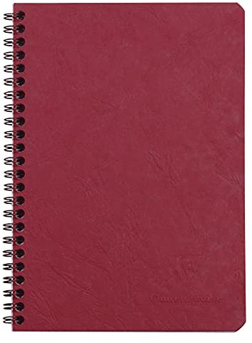 Clairefontaine 785362C Spiralbuch Age Bag DIN A5, 14,8 x 21 cm, liniert, 60 Blatt, 1 Stück Rot