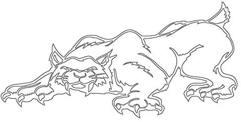 Wandtattoo Logo Puma selbstklebend – mehrere Farben erhältlich – 20 x 10 weiß