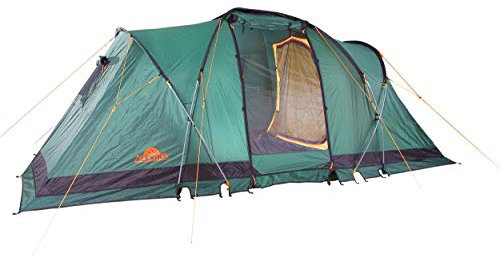 ALEXIKA Unisex-Adult Camping Zelt Indiana 4, grün, 460x240x180 cm