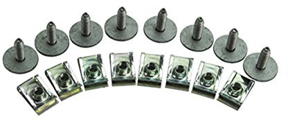 TarosTrade 29-0578-N-83641 Kit D'Attache De Cache Sous Moteur, Noir