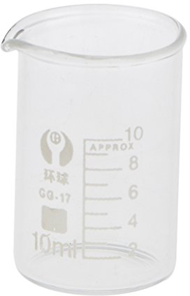 Verre Doseur Graduée Anti-chaleur Outil de Mesure Becher pour Lab Chimique - Clair - 10ML