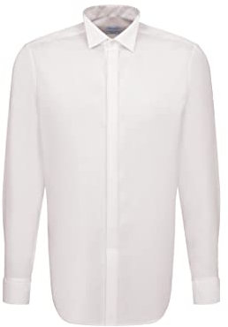 Seidensticker Herren Regular Kläppchenkragen Bügelfrei Langarm Businesshemd, Beige (21 Ecru), 40 EU