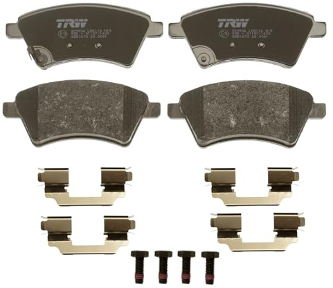 TRW GDB1673 Brake Pad Set of 4 Compatible for Suzuki SX4 / SX4 Classic (EY, GY) 2006 - Front Axle and Other Vehicles