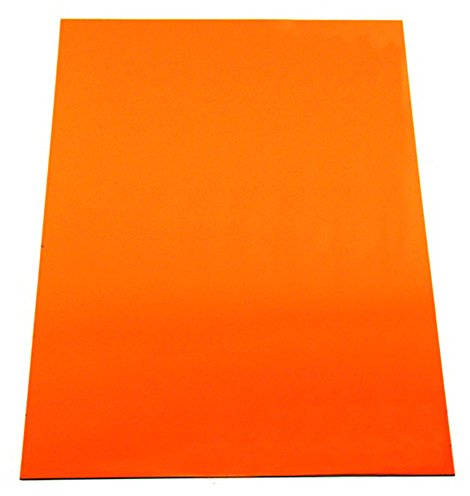 MagFlex® A4 Flexible Matt Orange Magnetic Sheet for Creating Magnetic Artwork, Signs or Displays - Pack of 20
