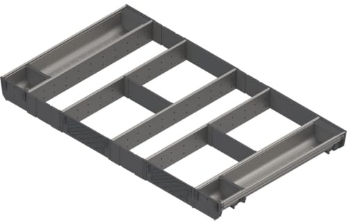 Blum Orga-Besteckeinsatz Facheinteilungs-Set KB 900mm, NL 500mm, grau