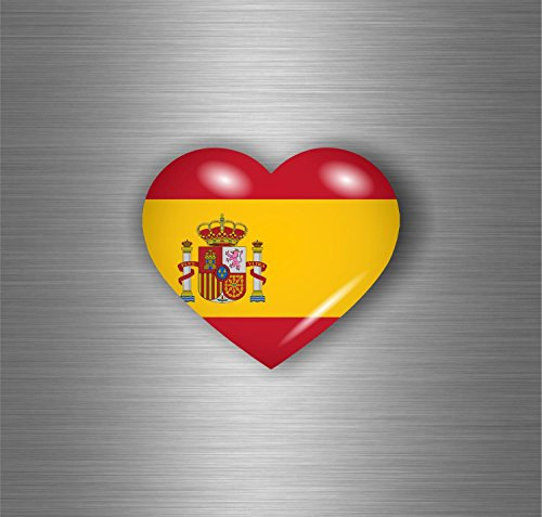 Akachafactory Autocollant Sticker Voiture Moto Tuning Drapeau Espagne Espagnol cur