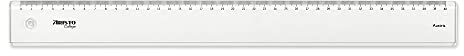 Aristo College Lineal AR23040, transparent, mit Tuschekante und Facette, 40 cm