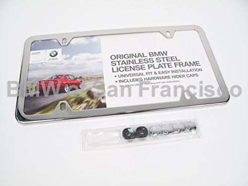 BMW License Plate Frame Stainless Steel POLISHED SLIMLINE
