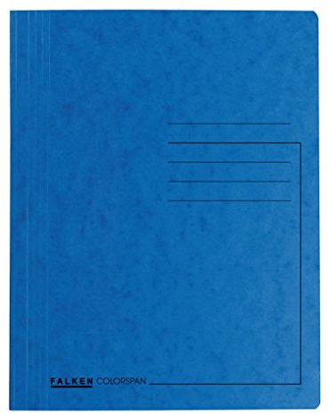 Original Falken Premium Spiralhefter. Made in Germany. Aus extra starkem Colorspan-Karton für DIN A4 kaufmännische Heftung blau Hefter Dokumentenmappe ideal für das Büro und die Schule