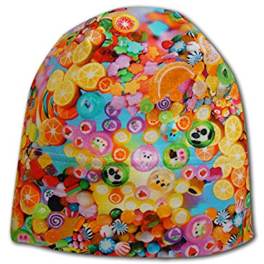maximo, KIDS-Beanie, Topfmütze, orange - Früchte für Mädchen Made in Germany, 95% BW und 5% EA