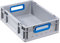 Allit 456720 EuroBox 412 400 x 300 x 120 mm offene Griffe in grau/blau