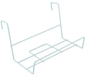 Sauvic 03215 Support Balcon pour Jardinières Acier Plastifié Blanc 41 x 21 x 23 cm