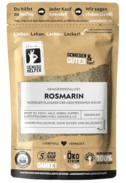 Bremer Gewürzhandel Rosmarin, gemahlen, getrockneter Rosmarin zum Kochen und Braten, ideal für Marinaden, 40g