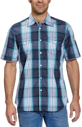 LERROS Herren Freizeithemd 2252220, Gr. 58 (3XL), Blau (navy 492)