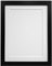 FRAMES BY POST Cadre Photo Noir H7 de 25 mm de Large avec Contour Blanc - Format A3 (Verre Plastique)