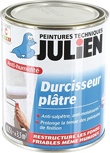 Julien Durcisseur Plâtre Anti-Humidité et Étanchéité Brillant Incolore 0,75 L