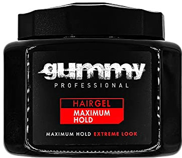 Gummy ORIGINAL HAIR STYLING GEL 700ML BY FONEX NO.1 BARBER STYLING HAIR GEL EUROPEAN & AFRO HAIR STYLING GUMMY PROFESSIONAL, RED