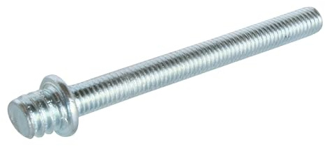 SOMATHERM FOR YOU, Patte à vis à métaux 7/150 - Acier nickelé - Longueur 50 mm - Boîte de 100 pièces - Épaulement pour un serrage optimal - Idéale pour colliers de fixation