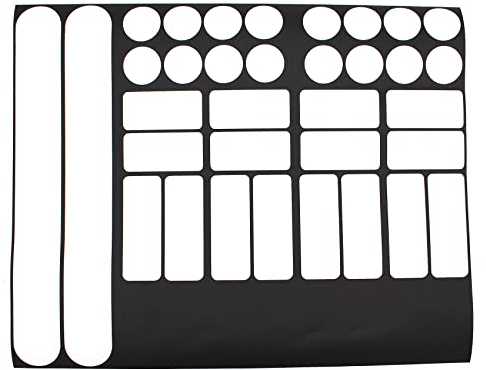 34 Teiliges Fahrrad Rahmen Schutzfolie Folie Aufkleber Schutz MTB BMX Kette Lackschutzfolie - Finest Folia K098 K100 (Carbon Weiß)