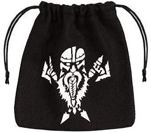 Q-Workshop BDW03 - Dwarven Black & white Dice Bag