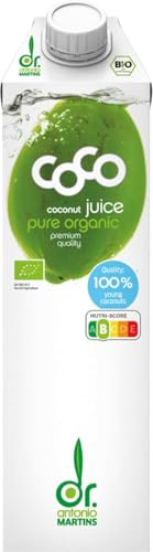 10 x dr. antonio martins coco Bio Coco Juice pur 1000 ml