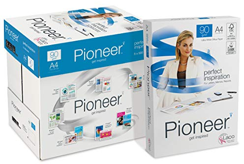 Pioneer office paper - Kopierpapier weiss, 90g/m², A4, FSC mix 70% - Karton á 5 Pakete zu 500 Blatt