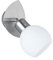 Trio Leuchten LED-Spot in Nickel inklusiv 1x E14, 4 Watt LED, 13x9 cm, Glas opal matt weiß 824810107
