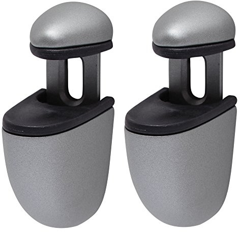 Duraline Select Mini Regalträger Träger für Regalboards, 4-24 mm, silber, á 2 Stück je Verpackung